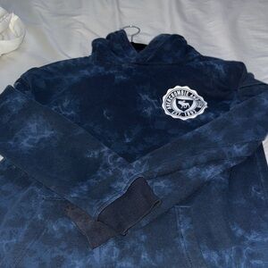 Abercrombie & Fitch Blue Tie-Dye Hoodie